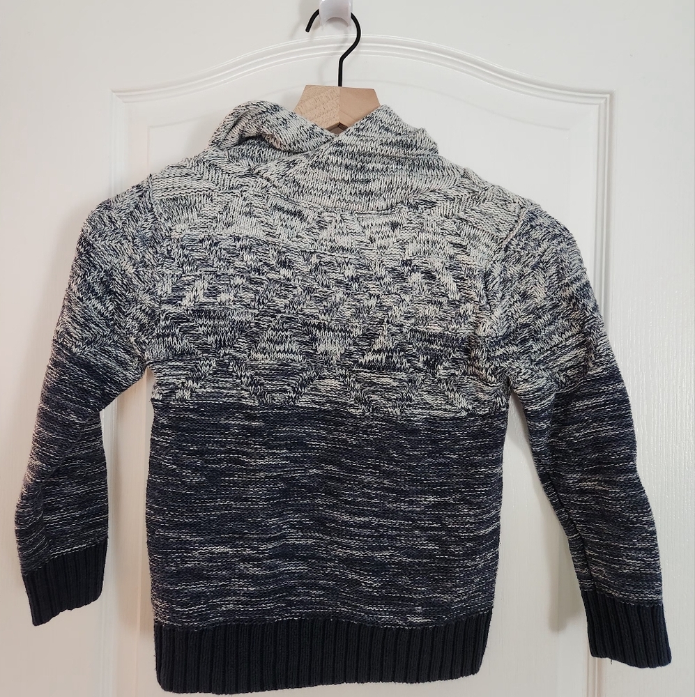 Navy Hooded Sweater For Boys